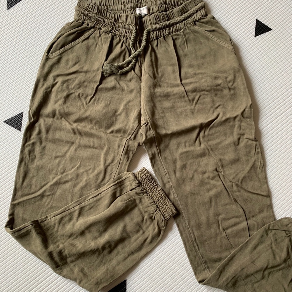 Others Follow forest green joggers